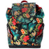 Christian Louboutin Explorer Funk Backpack Black Green Multi Canvas Floral